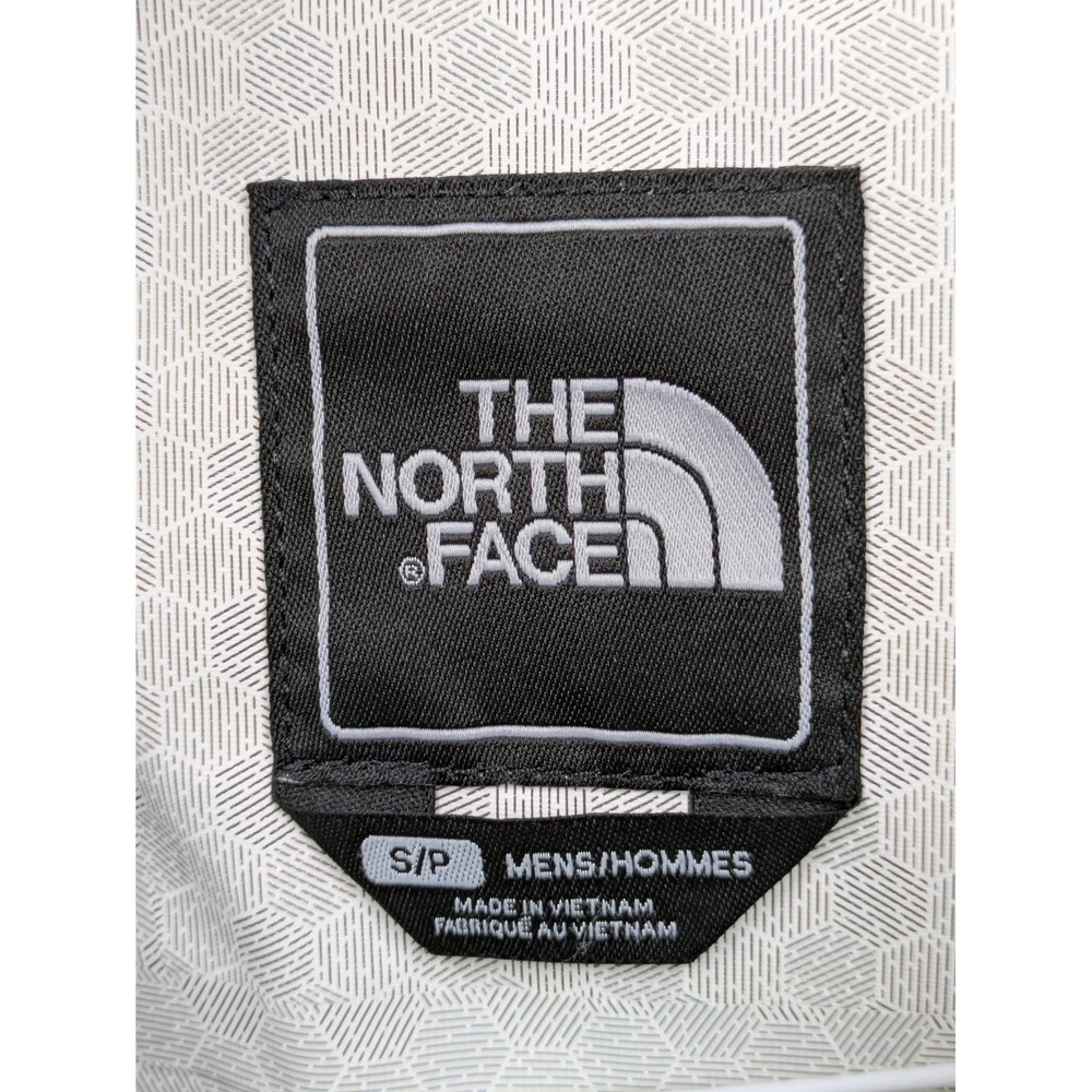 The North Face Windbreaker Jacket Mens Small Beige HyVent 2.5L Hooded Waterproof - Picture 3 of 9